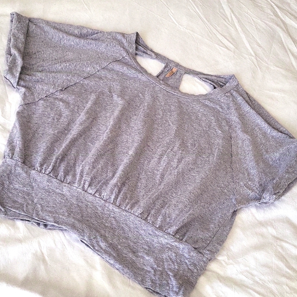 Short Sleeve Open Back Top